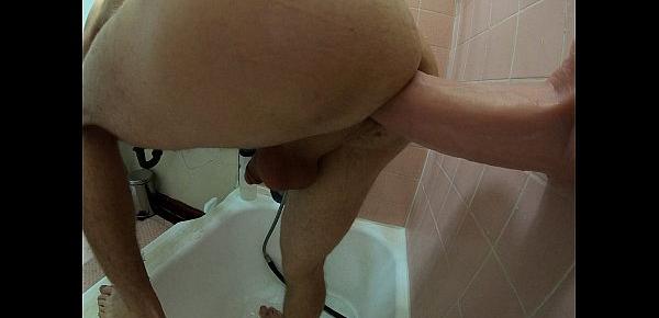  big dildo in the shower